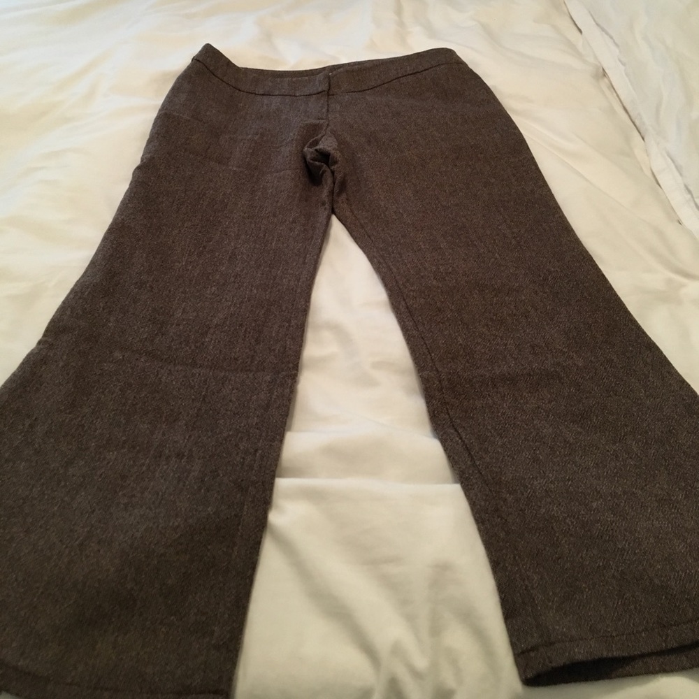 SOLD—-Brown wide leg pants size 6