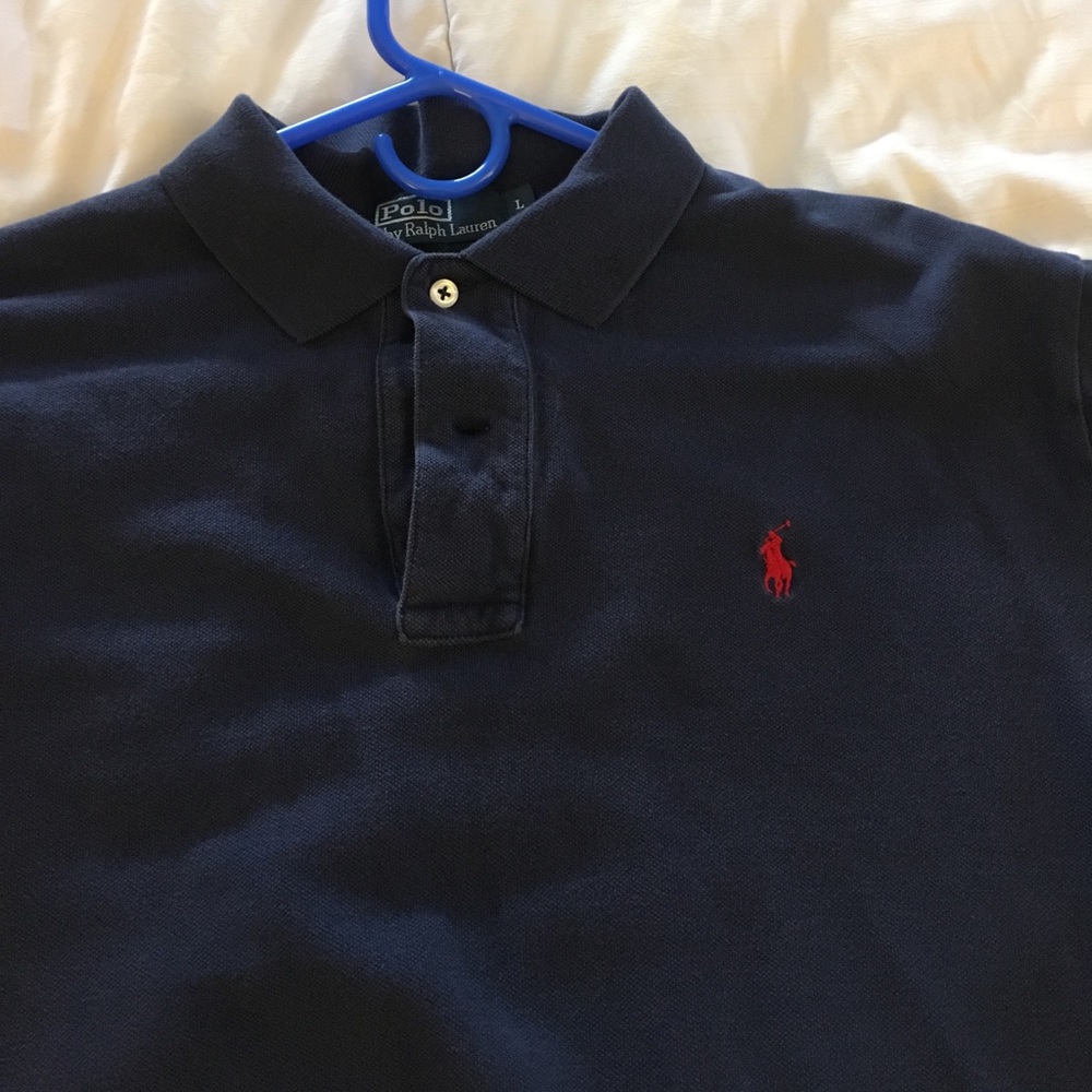 Navy Polo by Ralph Lauren size L.