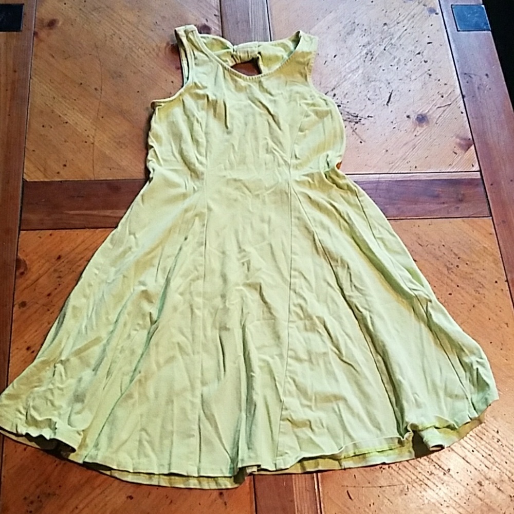 Lime green summer dress