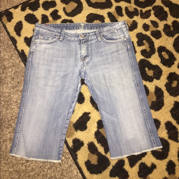 7 for all mankind Bermuda shorts sz 31 - Picture 1 of 3