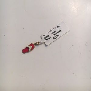 NWT!!! Pink and Gold Flip Flop Charm