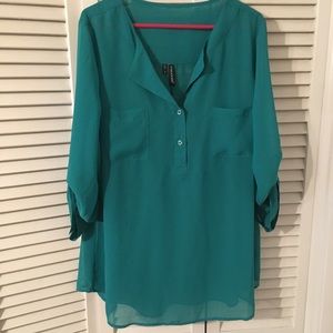 Maurice's Teal Top- NWOT (Size 2- Women's Plus)