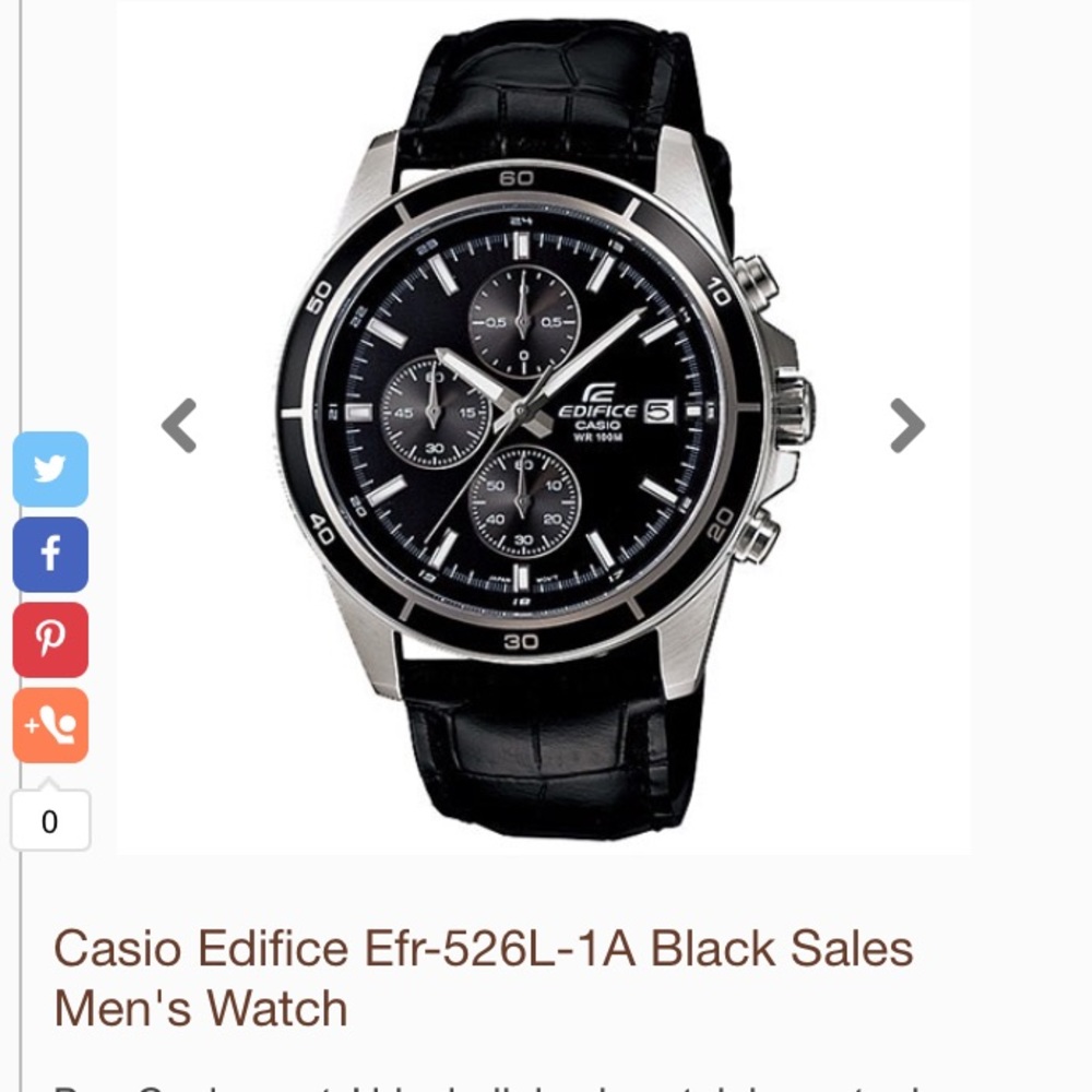Men's Casio Edifice Watch