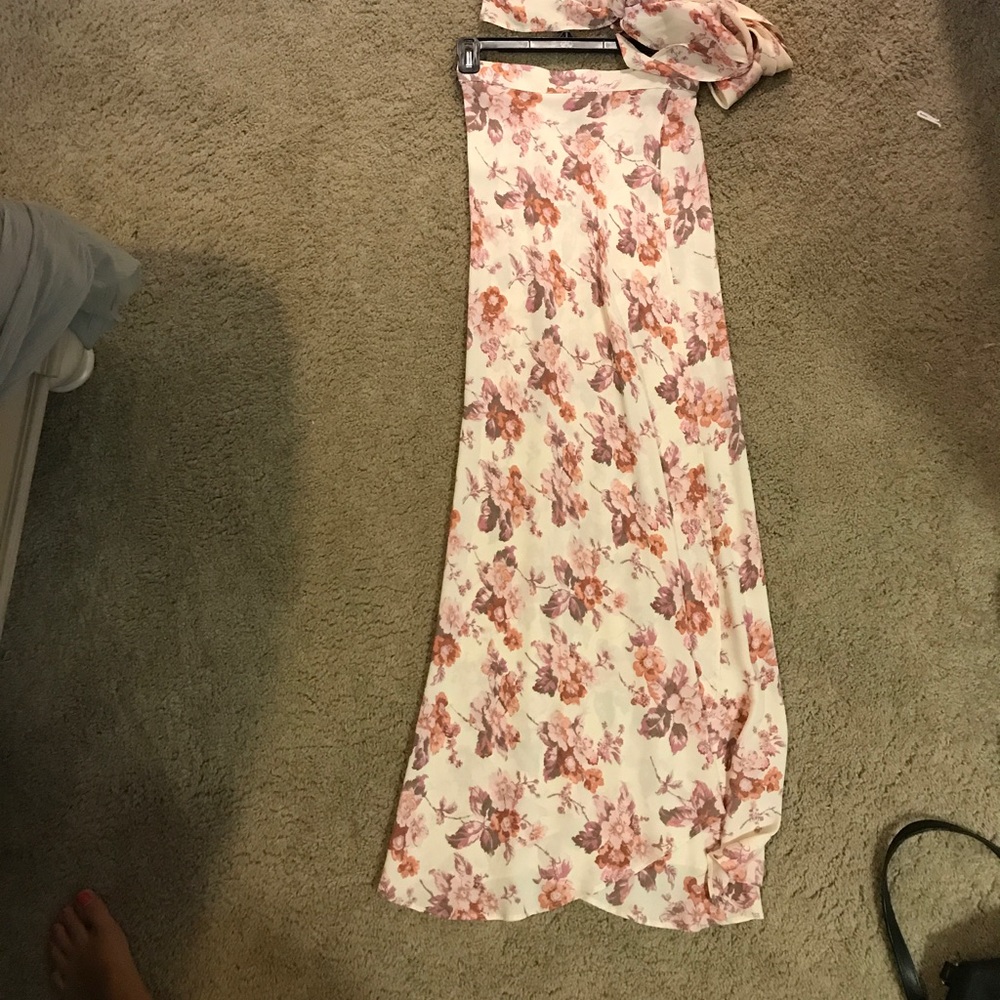 Two price skirt and wrap top