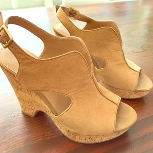 Franco Sarto cork wedges