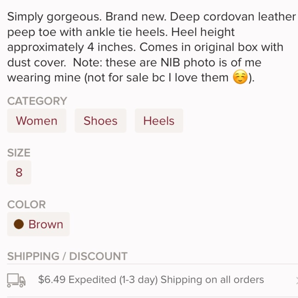 ‼️Last Pair‼️NIB Schultz Tie Up Heel Bootie Size 8 - Picture 5 of 5