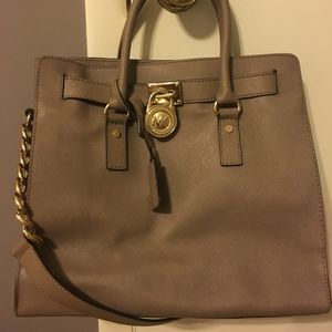 Michael Kors Large Grey Hamilton Purse