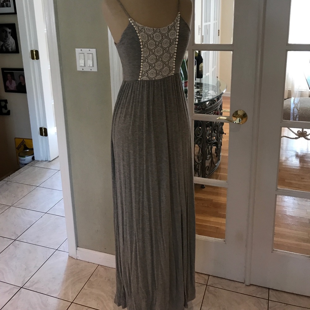 Grey maxi dress