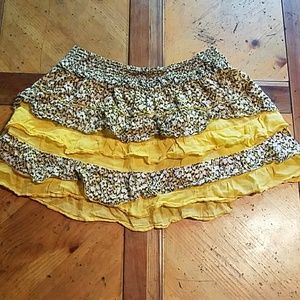 Brown ans yellow Skirt