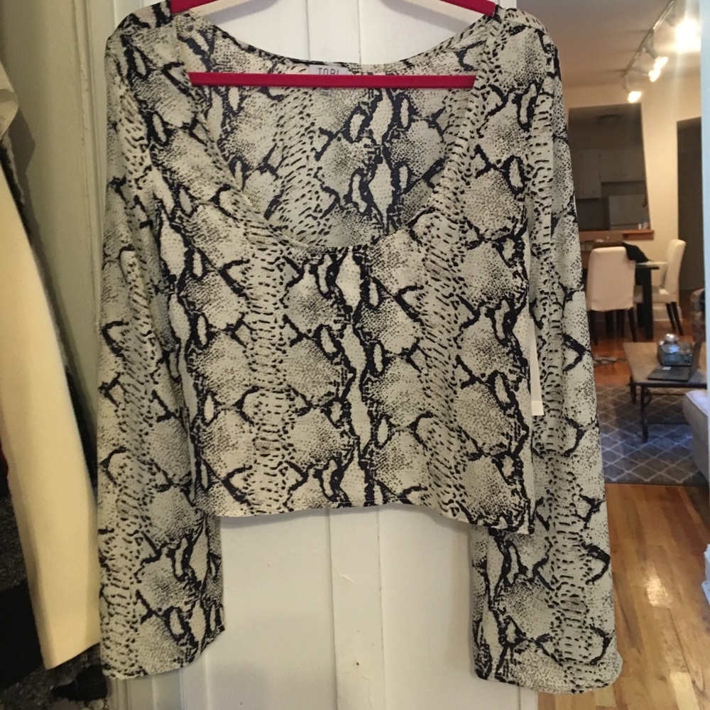 Snake Print Blouse