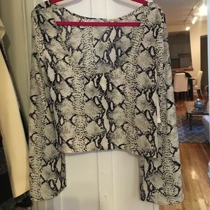 Snake Print Blouse