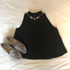 Zara • Sleeveless Top with Open/Cross Back