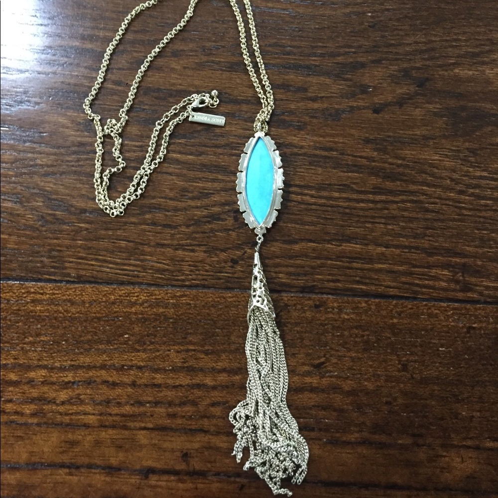 Kendra Scott Turquoise Tassel Necklace