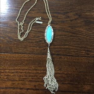 Kendra Scott Turquoise Tassel Necklace