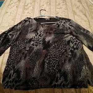 long sleeve animal print