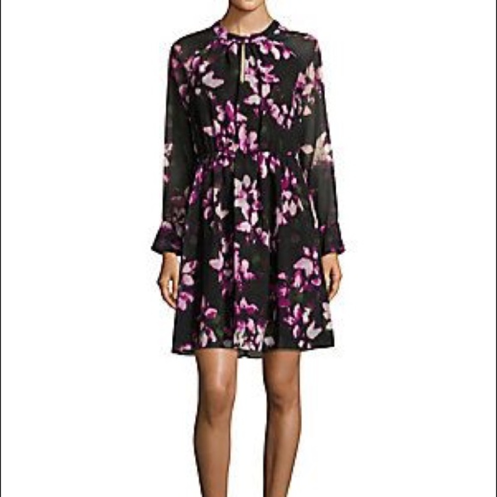 Cynthia Steffe "Cara" LS floral dress 12