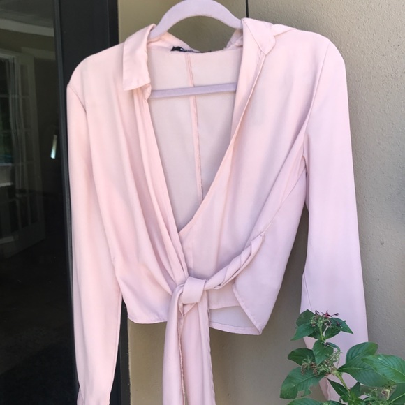 Blush wrap top - Picture 2 of 3