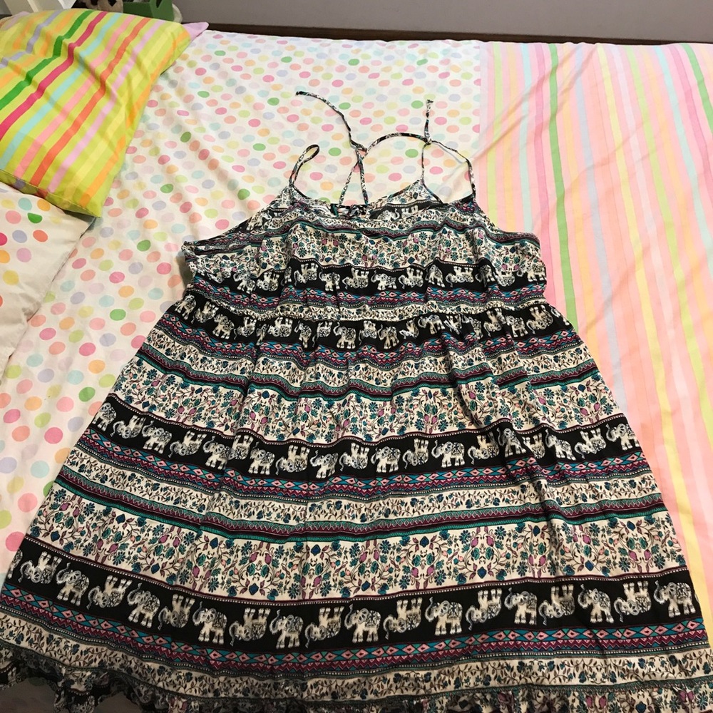 Elephant print dress
