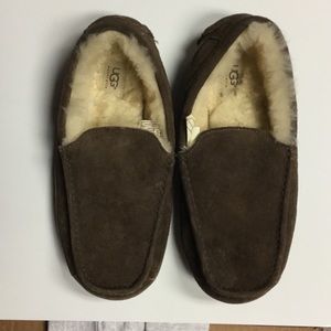 MENS UGGS ASCOT SLIPPERS SUEDE AND SHEERLING  11