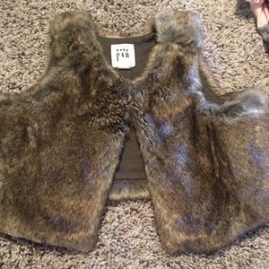 Baby gap fur vest