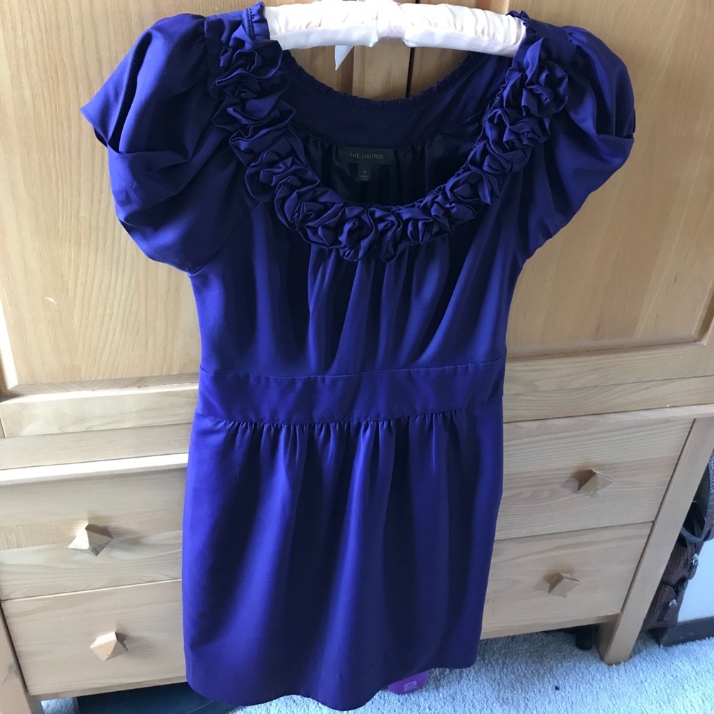 The Limited short dress with ruffle accent