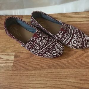 Toms shoes.