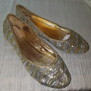 Nine West Sequined Flats