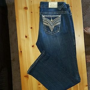 Vigoss size 16 med wash bootcut jeans