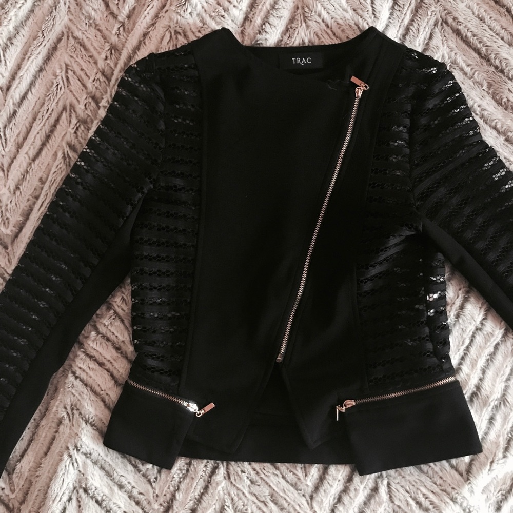 Black cover up jacket