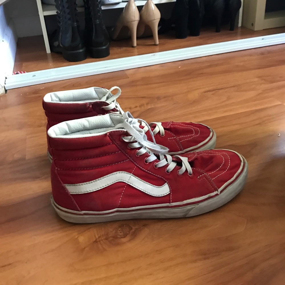 Red vans shoe