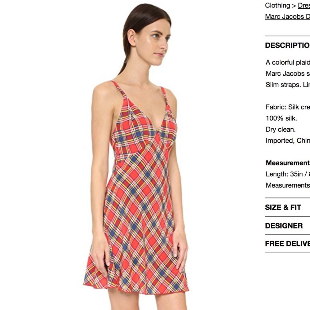 Marc Jacobs Bias Short Dress