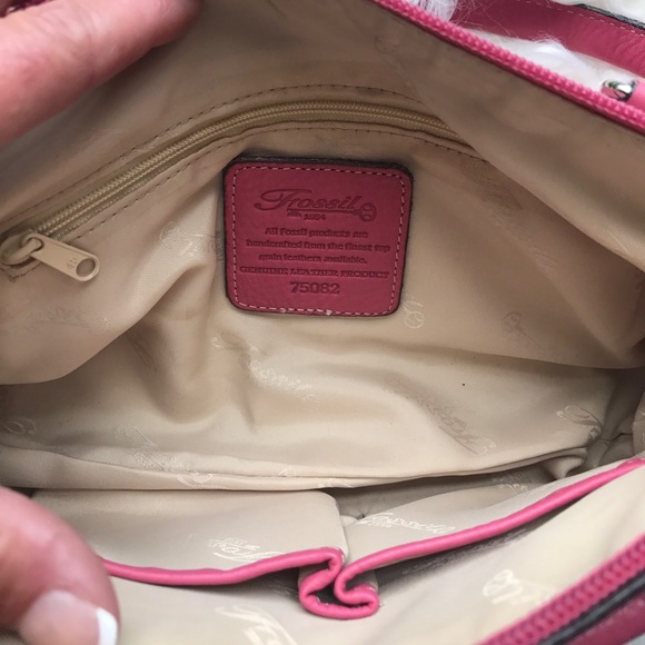 Fossil pink genuine leather purse - Picture 5 of 7