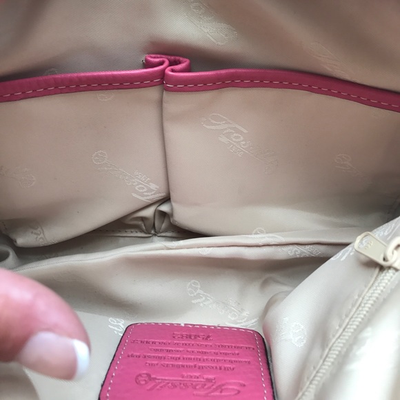 Fossil pink genuine leather purse - Picture 6 of 7