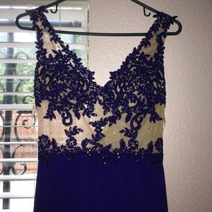 Royal blue formal dress
