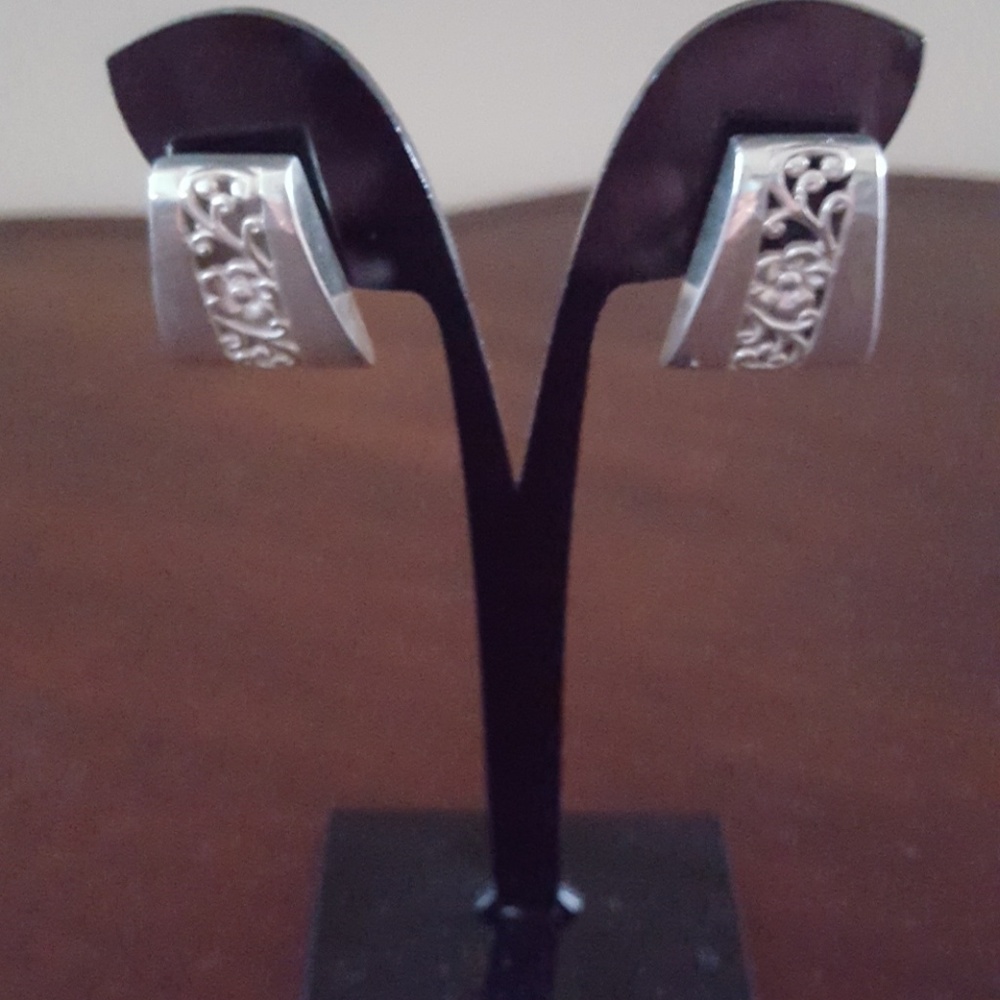 1 inch sterling silver earrings