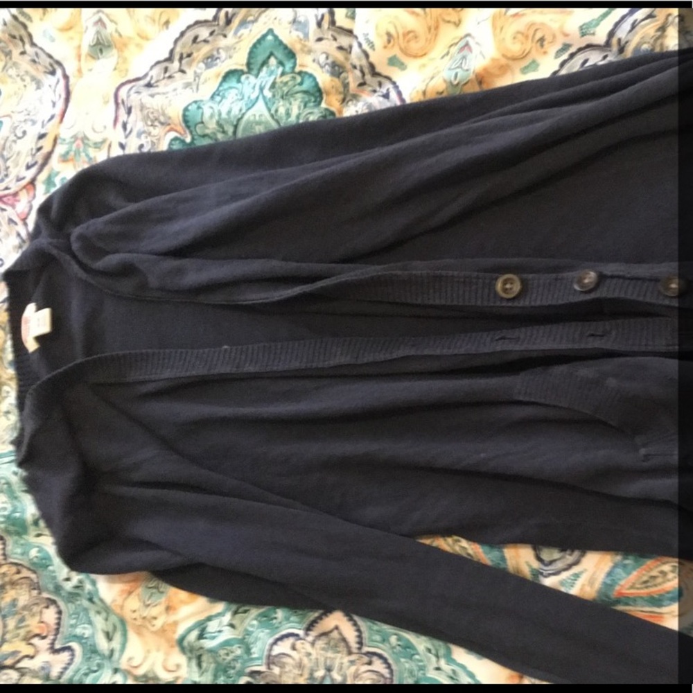 Navy blue cardigan size medium