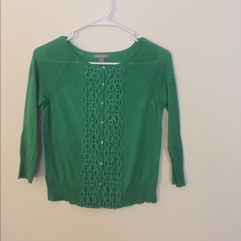 **S O L D** 👒👡👓 Cute green cardigan