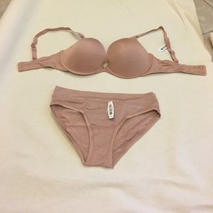 Tan Adore Me underwear set