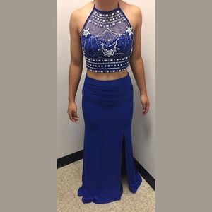 2-piece Royal Blue gown