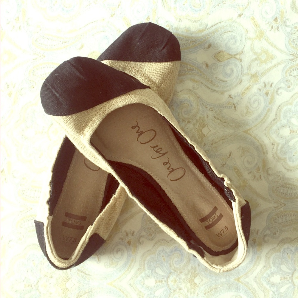 #Toms Burlap Alessandra Ballet Flat