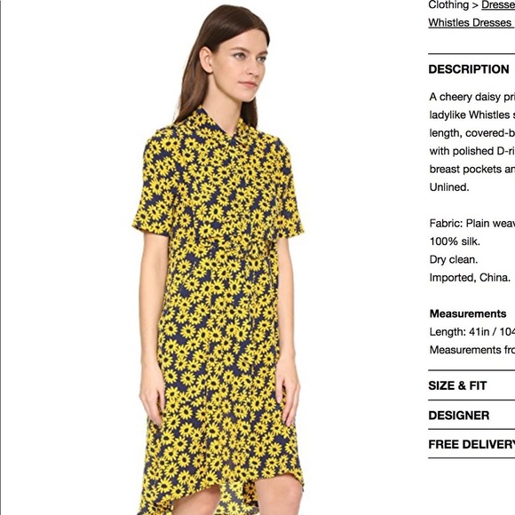 Whistles Daisy Shirtdress - Picture 3 of 3