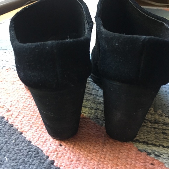 SOLD Sol Sana black peep toe mule shoes 38 7.5 - Picture 5 of 8