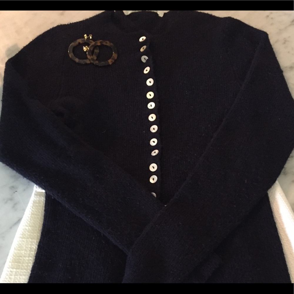 Max Studio Navy Multi Season super soft/flattering