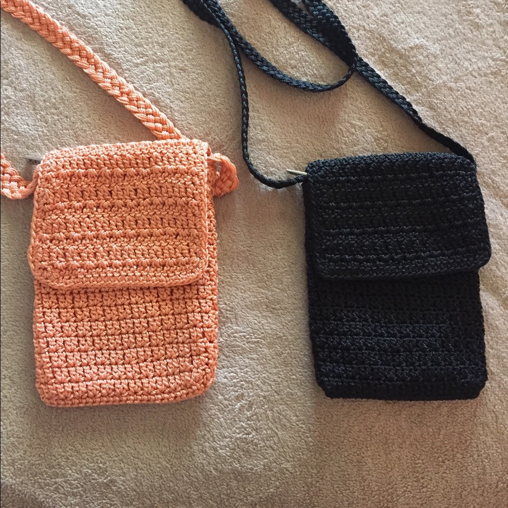 Crocheted, mini bags