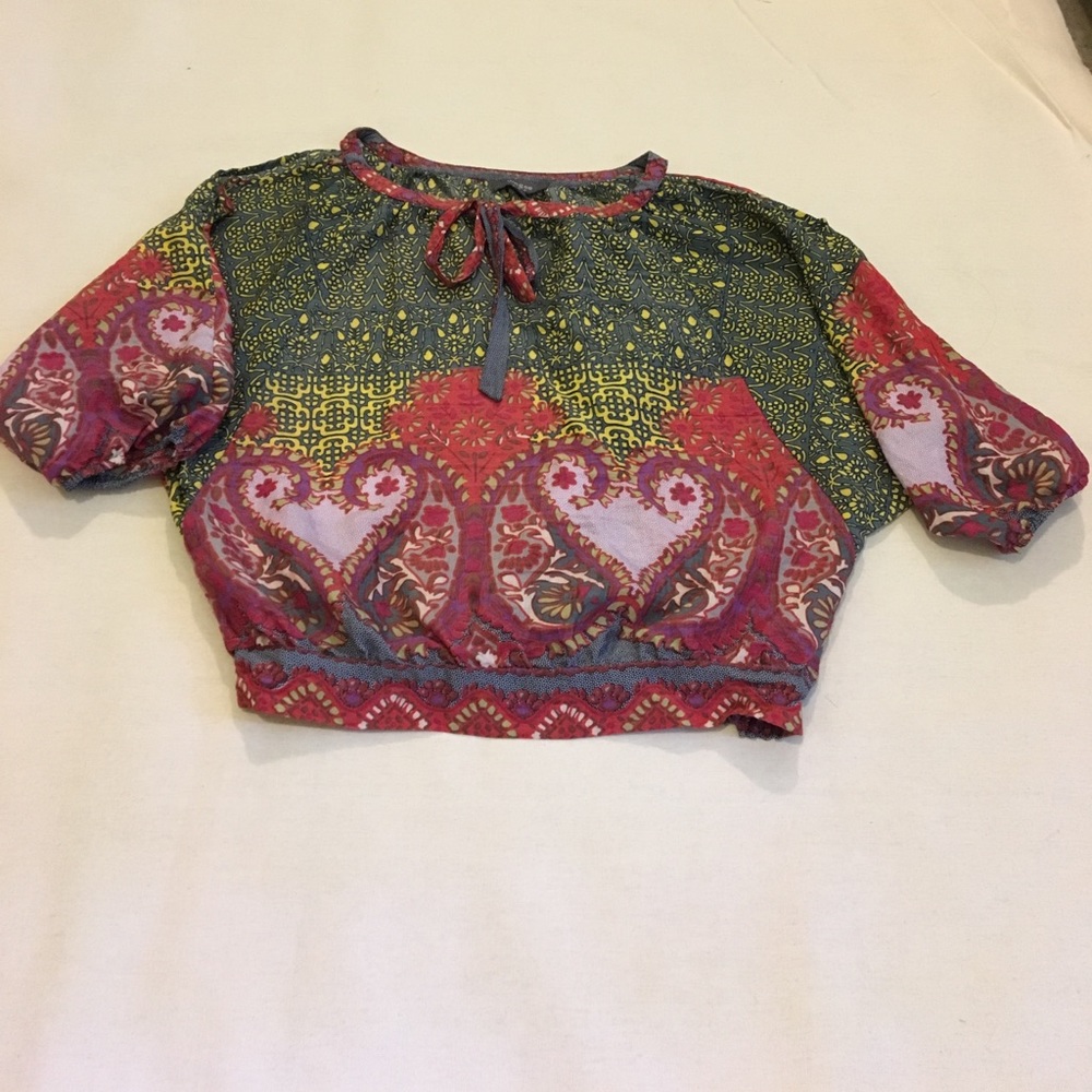 Bohemian open shoulder shirt size Small