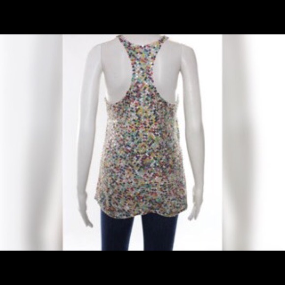 Parker multicolored sequin tank. Size small - Picture 2 of 4