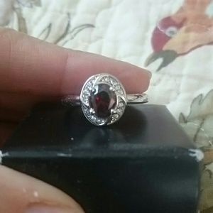 Garnet Cz ring size 11
