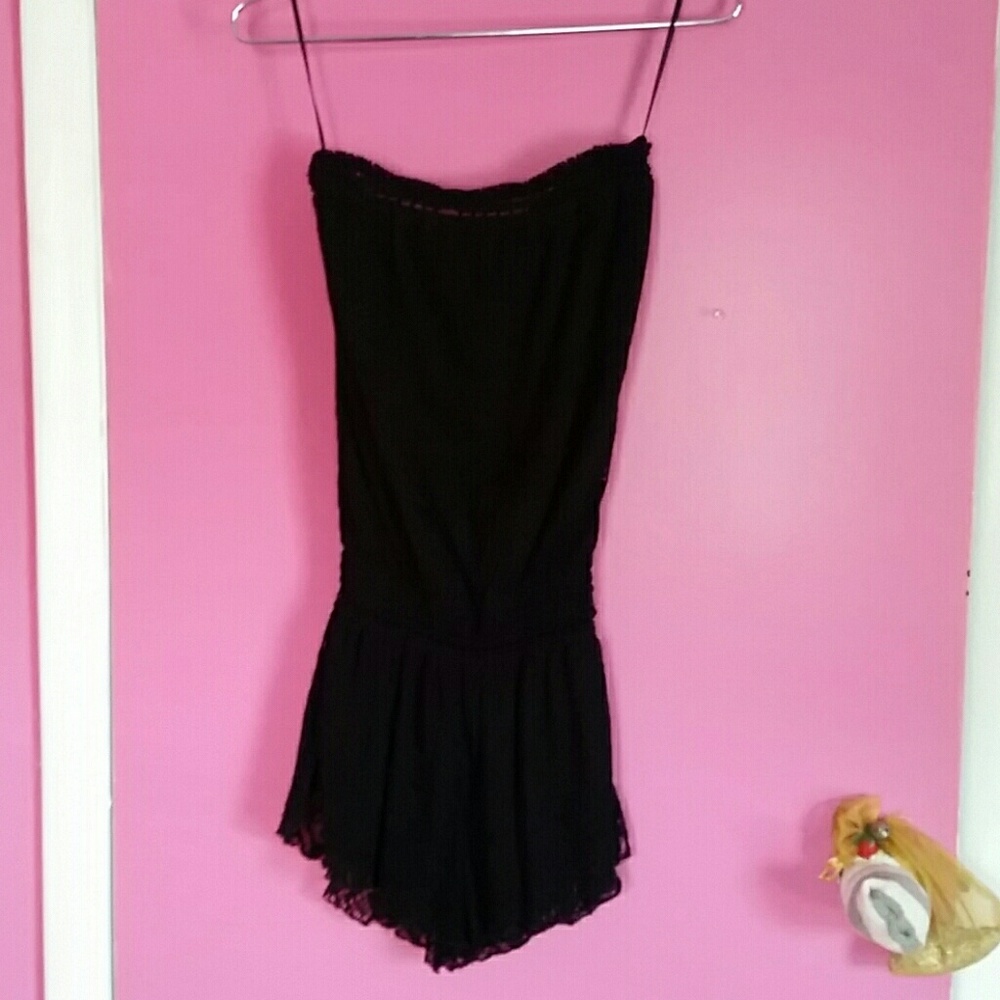 Twenty eight 77 black strapless romper