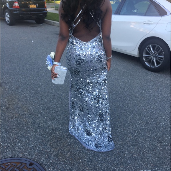 Heavy Beaded prom dress - Picture 3 of 4