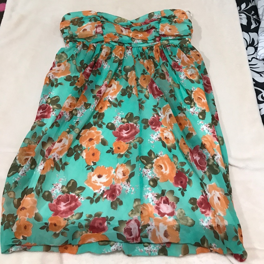 Green Floral Dress